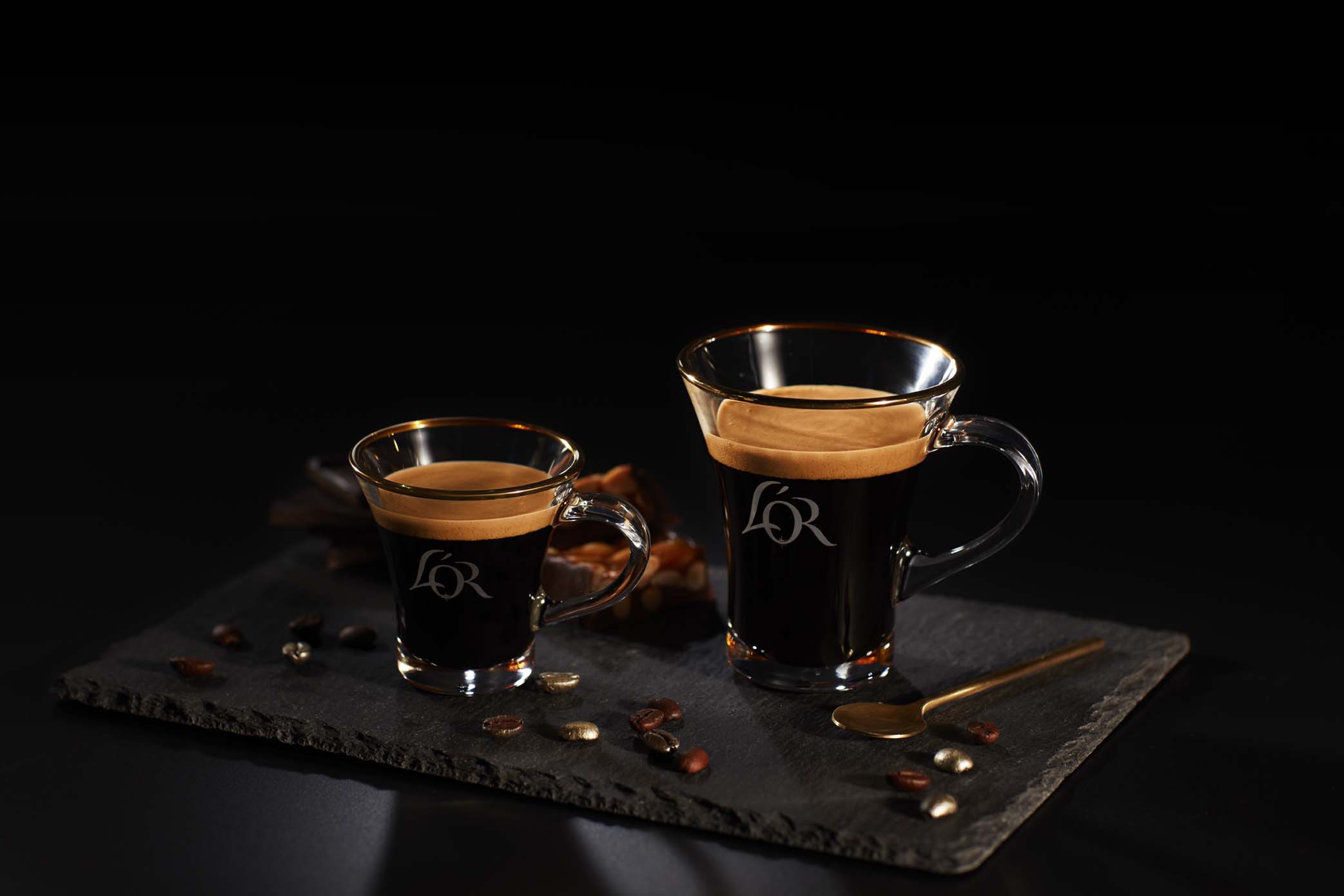 L 'or espresso and lungo