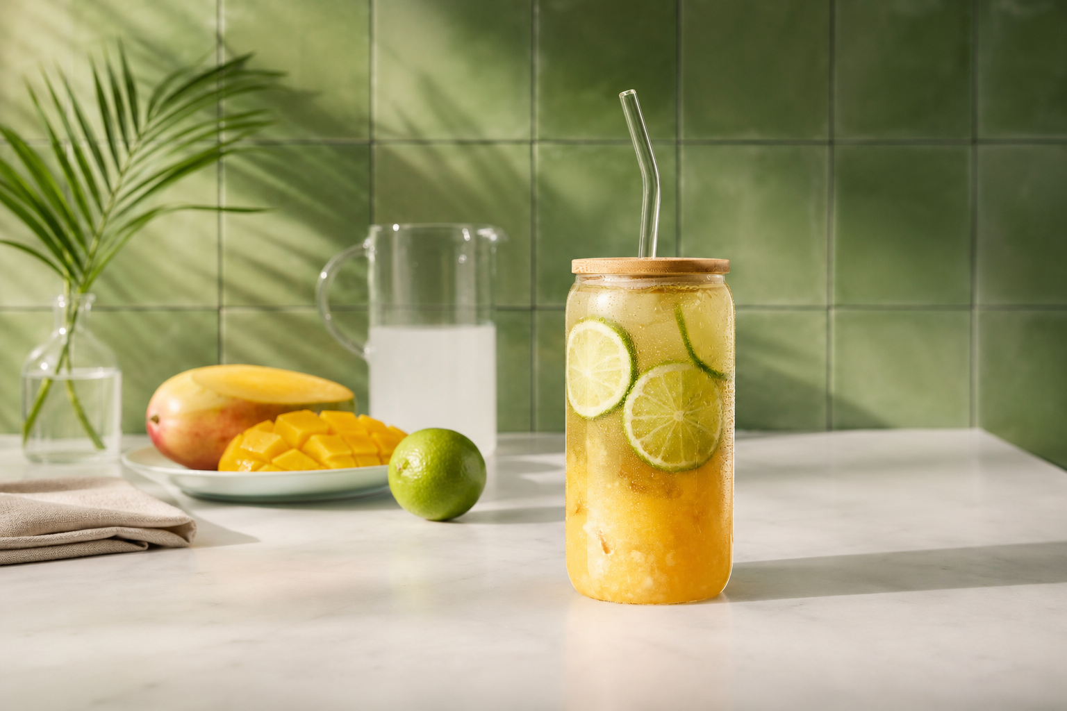 UK-Matcha mango cooler
